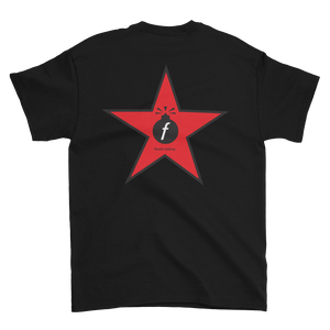 Red Militia FBomb Short Sleeve T-Shirt - Dark Shirts