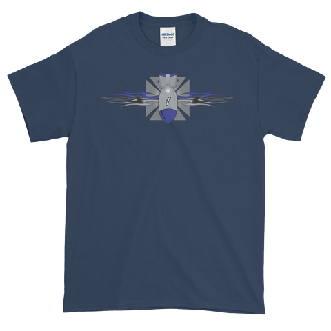 FBomb Maltese Cross Tribal Short Sleeve T-Shirt - Dark Shirts