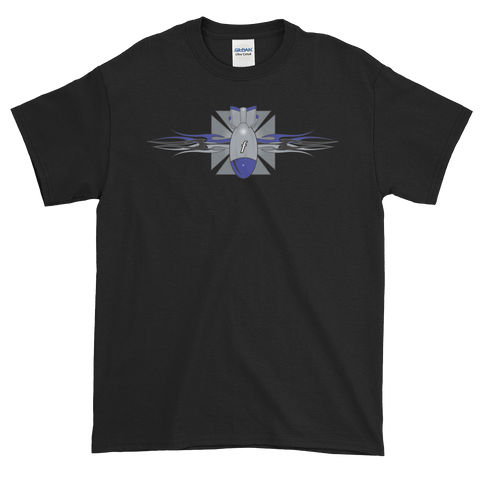 FBomb Maltese Cross Tribal Short Sleeve T-Shirt - Dark Shirts