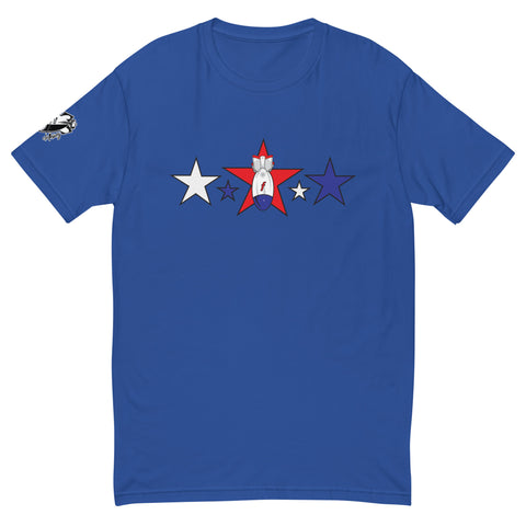 3 Star FBomb Short Sleeve fitted T-shirt