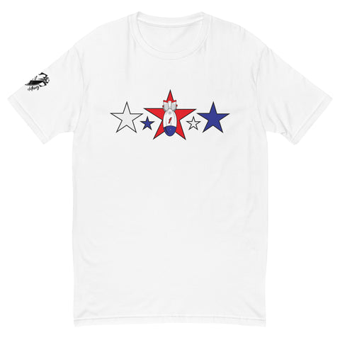 3 Star FBomb Short Sleeve fitted T-shirt