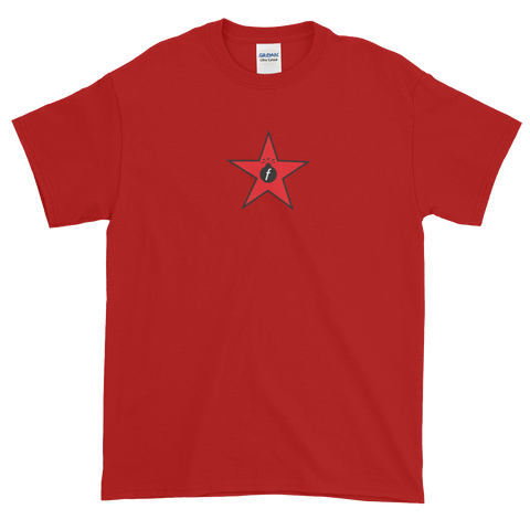 Red Militia FBomb Short Sleeve T-Shirt - Dark Shirts