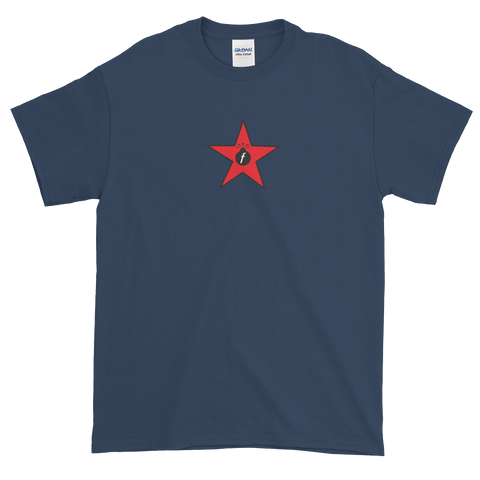 Red Militia FBomb Short Sleeve T-Shirt - Dark Shirts