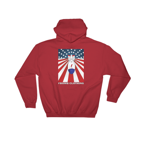 Modern Patriot FBomb Dark Colored Hooded Sweatshirt
