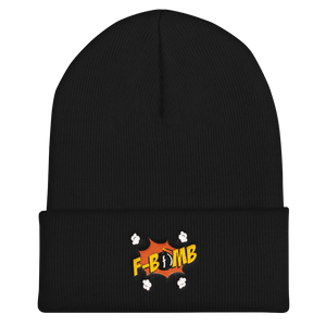 Dreamlove Cartoon FBomb Cuffed Beanie