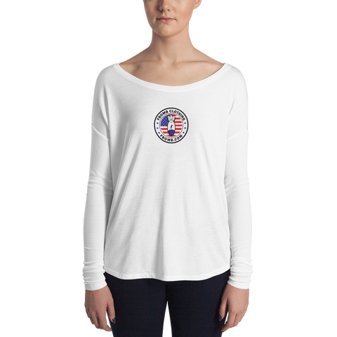 Patriot FBomb Logo Ladies' Long Sleeve Tee