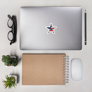 FBomb Patriot Star Bubble-free stickers
