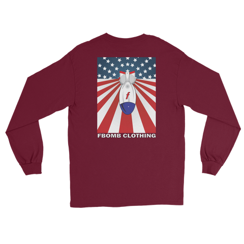 Modern Patriot FBomb Dark Colored Long Sleeve T-Shirt
